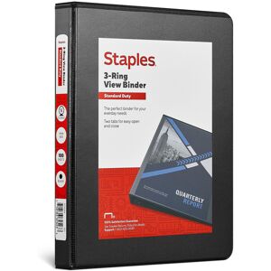 Staples 580932 1/2-Inch Standard 5-1/2-Inch x 8-1/2-Inch Mini View Binder with R Staples 580932 1/2-Inch Standard 5-1/2-Inch x 8-1/2-Inch Mini View Binder with R