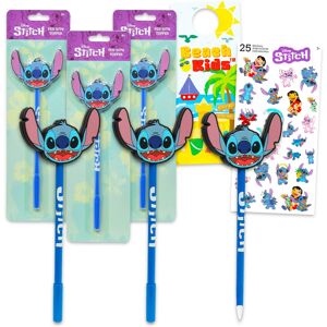 Disney Stitch Pens Set - Bundle with 3 Ballpoint Pens with Stitch Head Topper Pl Disney Stitch Pens Set - Bundle with 3 Ballpoint Pens with Stitch Head Topper Pl