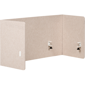 Beliani Desk Screen 120 x 60 cm Beige SOLOA Beliani Desk Screen 120 x 60 cm Beige SOLOA