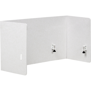 Beliani Desk Screen 120 x 60 cm Off-White SOLOA Beliani Desk Screen 120 x 60 cm Off-White SOLOA