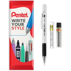 (White) Pentel 120 Mechanical Pencil with Refills, Erasers (White) Pentel 120 Mechanical Pencil with Refills, Erasers