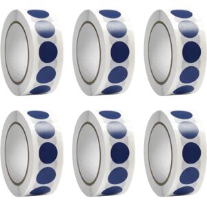 Unbranded 6 Rolls Circle Labels Round Sticker Red Dot Sticker-Blue Unbranded 6 Rolls Circle Labels Round Sticker Red Dot Sticker-Blue