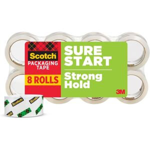 Scotch Sure Start Packing Tape, Clear, Holiday Wrapping Tape with Quiet Unwind a Scotch Sure Start Packing Tape, Clear, Holiday Wrapping Tape with Quiet Unwind a