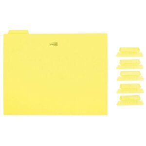 Staples 163519 Hanging File Folders 5-Tab Letter Size Yellow 25/Box (163519) Staples 163519 Hanging File Folders 5-Tab Letter Size Yellow 25/Box (163519)