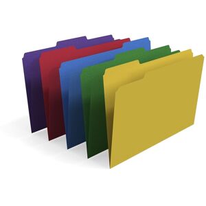 Staples File Folders, 1/3-Cut Tab, Legal Size, Assorted Colors, 100/Box (ST22945 Staples File Folders, 1/3-Cut Tab, Legal Size, Assorted Colors, 100/Box (ST22945