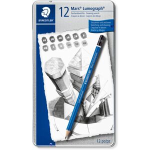 STAEDTLER 100 G12 Mars Lumograph Graphite Pencils For Drawing & Sketching - Asso STAEDTLER 100 G12 Mars Lumograph Graphite Pencils For Drawing & Sketching - Asso