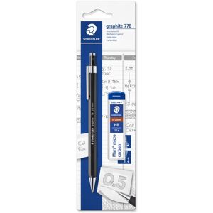 STAEDTLER 7785ABK25D Graphite Mechanical Pencil 778 0.5mm Pack of 1 + Refill Lea STAEDTLER 7785ABK25D Graphite Mechanical Pencil 778 0.5mm Pack of 1 + Refill Lea