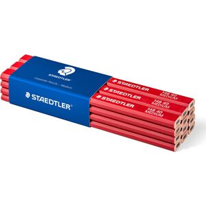 STAEDTLER 148 40 Medium Carpenters Pencil - 2H, 175 mm (Pack of 12), black STAEDTLER 148 40 Medium Carpenters Pencil - 2H, 175 mm (Pack of 12), black