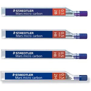 STAEDTLER Mars micro carbon 250 0.5mm - 2B - HB - HB - 2H - Pencil lead refills STAEDTLER Mars micro carbon 250 0.5mm - 2B - HB - HB - 2H - Pencil lead refills