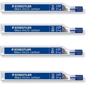STAEDTLER Mars Micro Carbon 250 0.7mm HB - Pencil Lead Refills - 4 Tubes/Packs ( STAEDTLER Mars Micro Carbon 250 0.7mm HB - Pencil Lead Refills - 4 Tubes/Packs (
