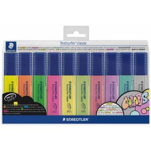 Staedtler Highlighters Pastel and Neon Pack of 10 - Color: Neon + Pastel Staedtler Highlighters Pastel and Neon Pack of 10 - Color: Neon + Pastel