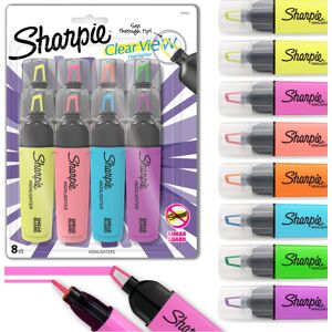 Sharpie Highlighters Clear View Highlighter Pens with See-Through Chisel Tip Sharpie Highlighters Clear View Highlighter Pens with See-Through Chisel Tip