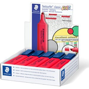 STAEDTLER 364 C-200 Textsurfer Classic Highlighter - Excel Red (Box of 10) STAEDTLER 364 C-200 Textsurfer Classic Highlighter - Excel Red (Box of 10)