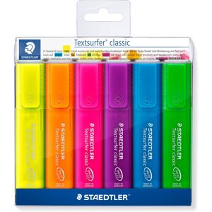 Staedtler Textsurfer 364 P WP6 Textsurfer Highlighters Classic Rainbow Colours P Staedtler Textsurfer 364 P WP6 Textsurfer Highlighters Classic Rainbow Colours P
