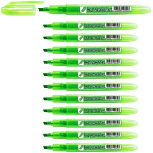 Crown H-500 Highlighter Pens Chisel Tip Slim Highlighters - Pack Of 12 - With Br Crown H-500 Highlighter Pens Chisel Tip Slim Highlighters - Pack Of 12 - With Br