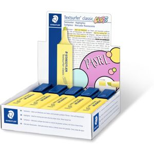 STAEDTLER 364 C-100 Textsurfer Classic Highlighter - Pastel Bright Yellow (Box o STAEDTLER 364 C-100 Textsurfer Classic Highlighter - Pastel Bright Yellow (Box o
