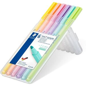 Staedtler triplus highlighter, ergonomic triangular shape, set of 6 pastel colou Staedtler triplus highlighter, ergonomic triangular shape, set of 6 pastel colou
