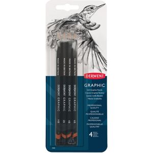 Derwent 39005 Graphic Soft Graphite Drawing Pencils, Set of 4, Professional Qual Derwent 39005 Graphic Soft Graphite Drawing Pencils, Set of 4, Professional Qual