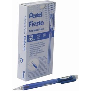 Pentel Fiesta 0.5mm Automatic Pencil - Blue Barrel (Pack of 12), AX105-CO Pentel Fiesta 0.5mm Automatic Pencil - Blue Barrel (Pack of 12), AX105-CO