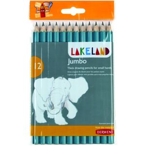 Derwent 0700267 Lakeland Jumbo Graphite Pencils, Blue,Set of 12 Derwent 0700267 Lakeland Jumbo Graphite Pencils, Blue,Set of 12