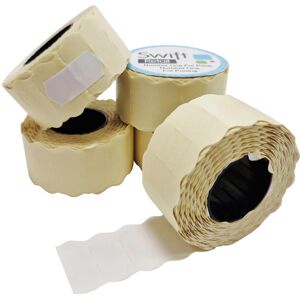 Swift 26 x 12 mm Price Gun Labels White 5 Rolls 5,000 Stickers CT4 Wavy Edge Pri Swift 26 x 12 mm Price Gun Labels White 5 Rolls 5,000 Stickers CT4 Wavy Edge Pri