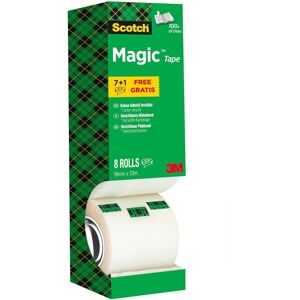 Scotch Magic Tape, Value Pack, 8 Rolls, 19 mm x 33 m - General Purpose Sticky Ta Scotch Magic Tape, Value Pack, 8 Rolls, 19 mm x 33 m - General Purpose Sticky Ta