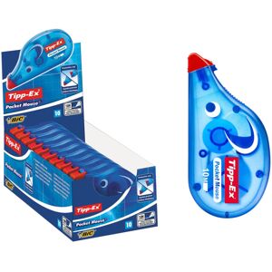 Bic Tipp-Ex Pocket Mouse Correction Tapes, Box of 10 - with 10M-Long of Extra Te Bic Tipp-Ex Pocket Mouse Correction Tapes, Box of 10 - with 10M-Long of Extra Te