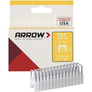 Arrow A591188 Staples, Silver, 1/4 inch x 5/16 inch / 6 mm x 8 mm Arrow A591188 Staples, Silver, 1/4 inch x 5/16 inch / 6 mm x 8 mm