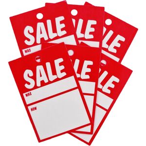 Swift Sale Card Clothing Promotional Tags Tagging Gun Labels 75 mm x 50 mm (Pack Swift Sale Card Clothing Promotional Tags Tagging Gun Labels 75 mm x 50 mm (Pack
