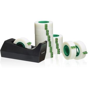 Scotch Desktop Tape Dispenser C38, Black + Scotch Magic Tape 12 Rolls 19 mm x 33 Scotch Desktop Tape Dispenser C38, Black + Scotch Magic Tape 12 Rolls 19 mm x 33