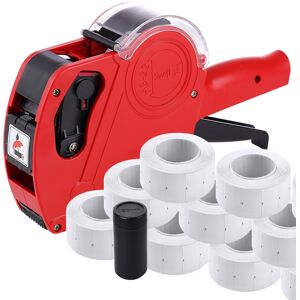 swift Price Gun Kit Red with 5000 Labels 22x12mm and Spare Ink Pricing Tag Stick swift Price Gun Kit Red with 5000 Labels 22x12mm and Spare Ink Pricing Tag Stick