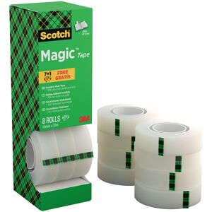 Scotch Magic Tape, Value Pack, 8 Rolls, 19 mm x 33 m - General Purpose Sticky Ta Scotch Magic Tape, Value Pack, 8 Rolls, 19 mm x 33 m - General Purpose Sticky Ta