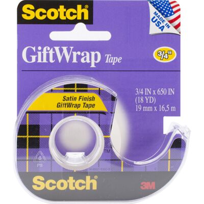3M Scotch Gift Wrap Tape-.75"X650" 3M Scotch Gift Wrap Tape-.75"X650"