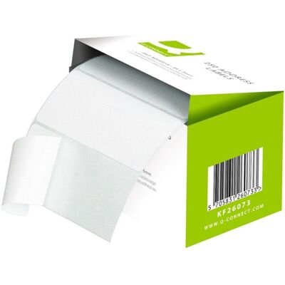 Q-Connect Q Connect 89x36mm Self-Adhesive Address Labels, White, KF26073 Q-Connect Q Connect 89x36mm Self-Adhesive Address Labels, White, KF26073