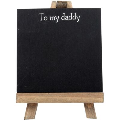 WIDDOP and Co. To My Daddy Personalisable Chalkboard Easel with Chalk WIDDOP and Co. To My Daddy Personalisable Chalkboard Easel with Chalk