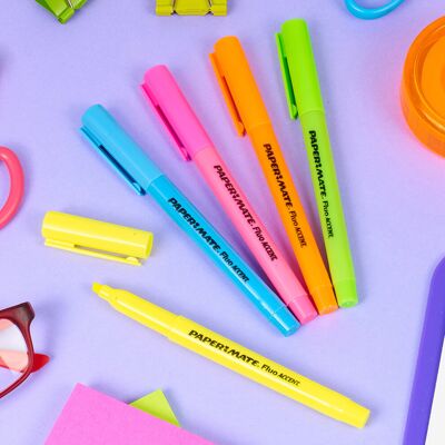 Paper Mate (20) 5, 10 or 20x Liquid Accent Highlighters Marker Pen Paper Mate (20) 5, 10 or 20x Liquid Accent Highlighters Marker Pen