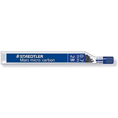 Staedtler Mars Micro 0.7 mm 2B Refill Lead for Mechanical Pencils (Pack of 12 Tu Staedtler Mars Micro 0.7 mm 2B Refill Lead for Mechanical Pencils (Pack of 12 Tu