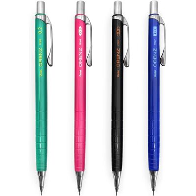 Pentel Orenz Mechanical Pencils - 0.2/0.3/0.5/0.7mm - Assorted Barrel Colours - Pentel Orenz Mechanical Pencils - 0.2/0.3/0.5/0.7mm - Assorted Barrel Colours -