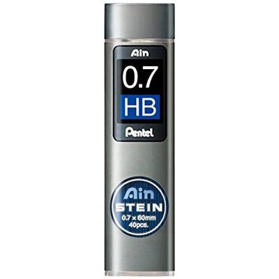 Pentel Ain Stein Mechanical Pencil Lead, 0.7mm HB, 40 Leads (C277-HB) Pentel Ain Stein Mechanical Pencil Lead, 0.7mm HB, 40 Leads (C277-HB)