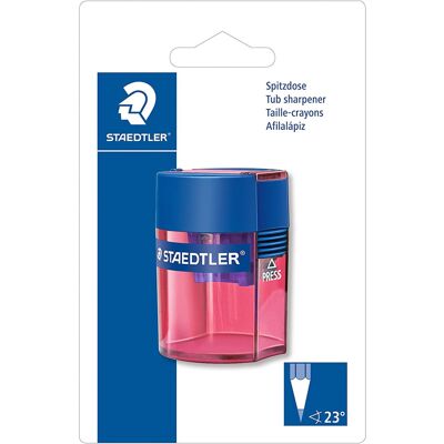 Staedtler 511?006?BK 511 006 Tub Pencil Sharpener On Blister Card Staedtler 511?006?BK 511 006 Tub Pencil Sharpener On Blister Card