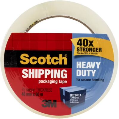 Scotch Heavy-duty Shipping Packaging Tape (48mmx50m) Scotch Heavy-duty Shipping Packaging Tape (48mmx50m)