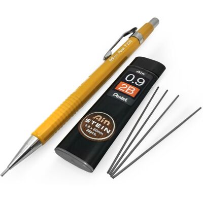 Pentel P209 Mechanical Pencil - 0.9mm + Ain Stein 0.9mm 2B Refill Leads Pentel P209 Mechanical Pencil - 0.9mm + Ain Stein 0.9mm 2B Refill Leads