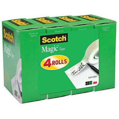 Scotch Magic Tape 4 Refill Rolls Numerous Applications Invisible Cuts Cleanly En Scotch Magic Tape 4 Refill Rolls Numerous Applications Invisible Cuts Cleanly En