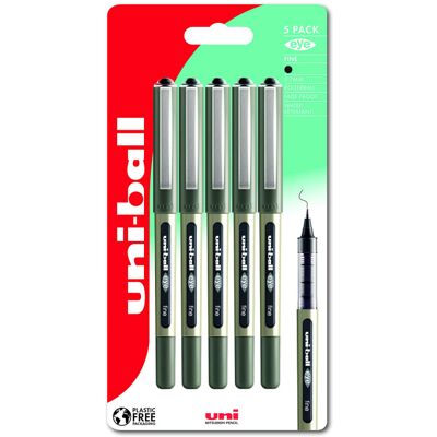 Uni-Ball Eye UB-157 Black Rollerball Pens. Premium Fine 0.7mm Ballpoint Tip for Super Smo Uni-Ball Eye UB-157 Black Rollerball Pens. Premium Fine 0.7mm Ballpoint Tip for Super Smo