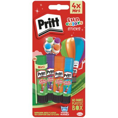 Pritt Rainbow Coloured Glue Sticks, Safe & Child-Friendly Craft Glue for Arts & Crafts Pritt Rainbow Coloured Glue Sticks, Safe & Child-Friendly Craft Glue for Arts & Crafts