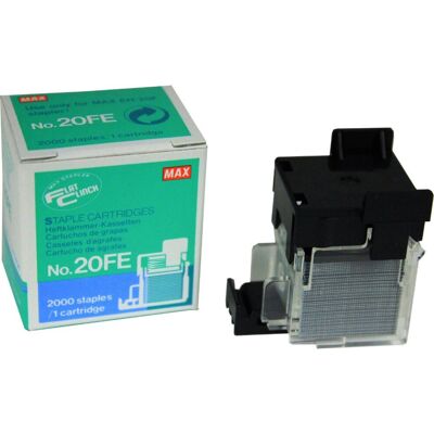 Max Power Max 20FE Flat Clinch Stapler Cartridge For use with EH20F Flat Clinch Stapler Ca Max Power Max 20FE Flat Clinch Stapler Cartridge For use with EH20F Flat Clinch Stapler Ca