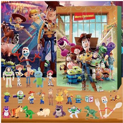 NYdia 24pcs Toy Story Winnie The Pooh Mickey Minnie Stitch Advent Calendar Blind Box S NYdia 24pcs Toy Story Winnie The Pooh Mickey Minnie Stitch Advent Calendar Blind Box S