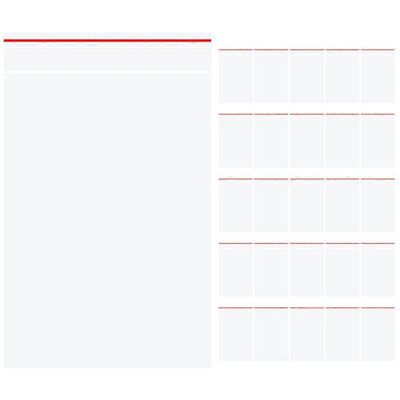 Kricely (12.00X8.00X0.10CM, One size) 100Pcs Self-Sealing Bags Clear Resealable Bags Bea Kricely (12.00X8.00X0.10CM, One size) 100Pcs Self-Sealing Bags Clear Resealable Bags Bea