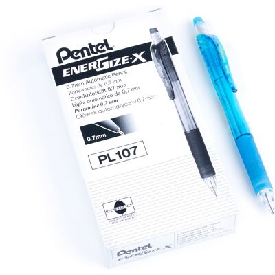 Pentel EnerGize-X Mechanical Pencil (0.7mm) Sky Blue Barrel Box of 12 (PL107S) Pentel EnerGize-X Mechanical Pencil (0.7mm) Sky Blue Barrel Box of 12 (PL107S)