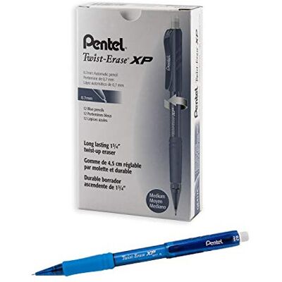 Pentel Twist Erase EXPRESS Automatic Pencil 0.7mm Lead Size Blue Bar Pentel Twist Erase EXPRESS Automatic Pencil 0.7mm Lead Size Blue Bar